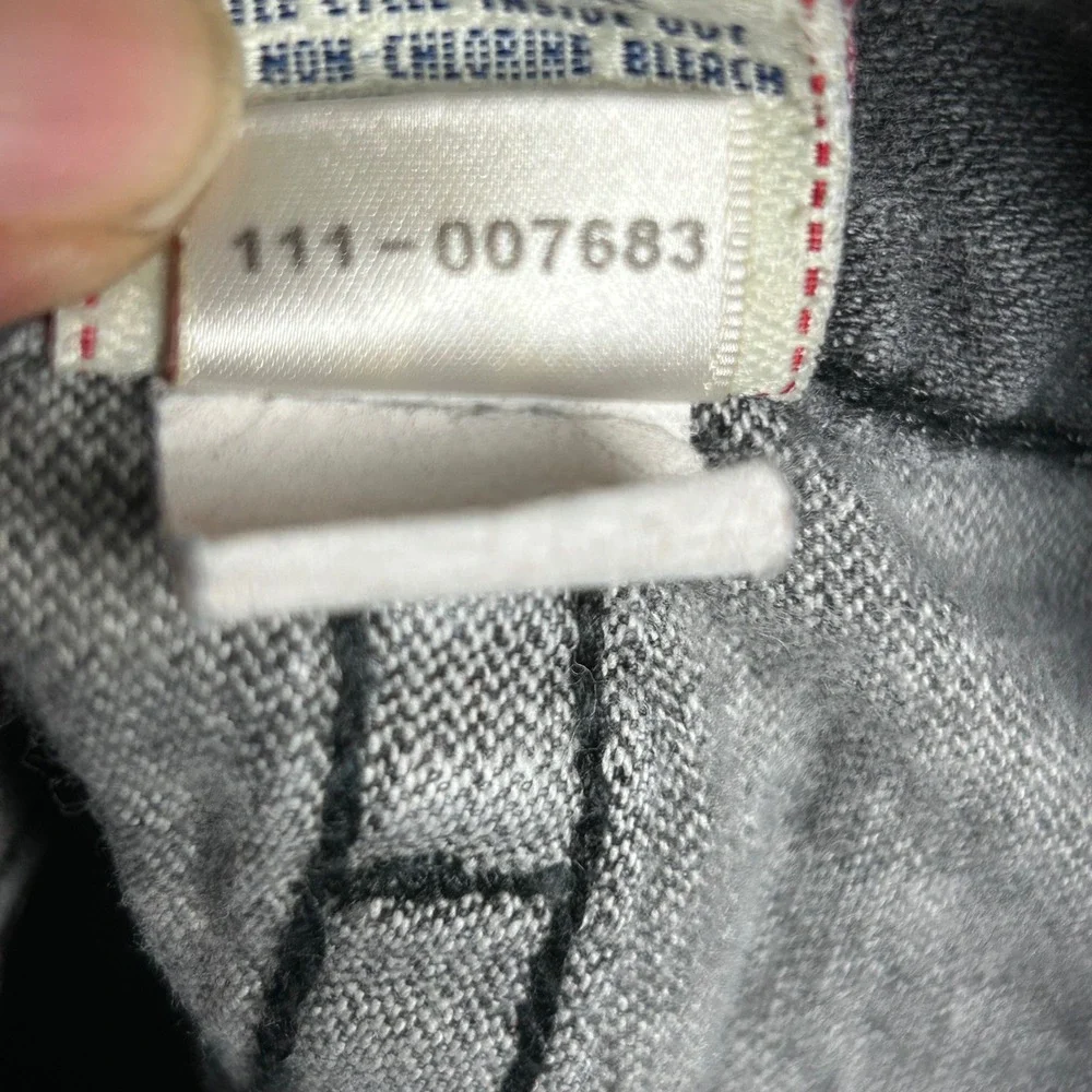 True Religion Mens Gray Straight Leg Jeans Made in USA Size 36 Faded Denim 36x32